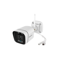Foscam - Caméra Wifi extérieur avec spots et sirène - V8P Blanc