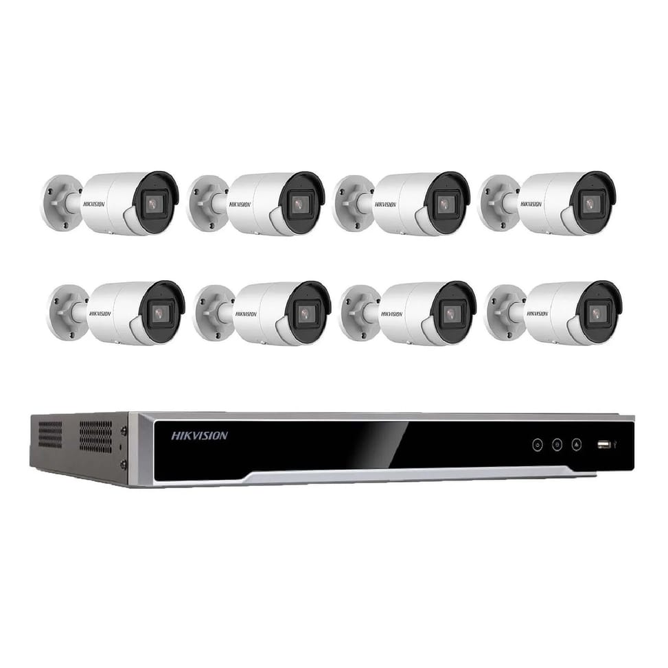 Hikvision - Kit vidéosurveillance 8 caméras compactes + enregistreur — image 1