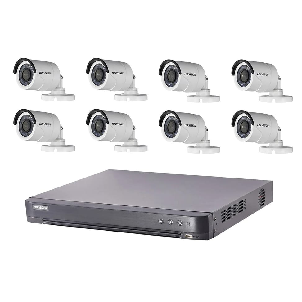 Hikvision - Kit vidéosurveillance Turbo HD 8 caméras bullet — image 1