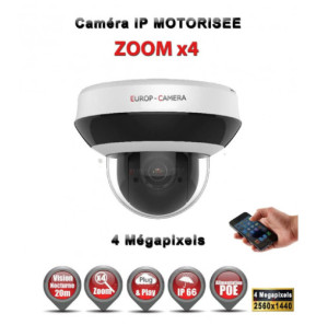 HIKVISION Kit Vidéo Surveillance PRO IP : 16x Caméras POE Dômes motorisée IR 20M 4 MP + Enregistreur NVR 16 canaux H265+ 3000Go
