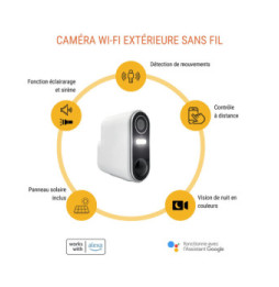 Camini Air 2 Solar - Caméra Wi-Fi d’extérieur sans fil avec panneau solaire