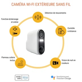 Camini Air 2 Solar - Caméra Wi-Fi d’extérieur sans fil avec panneau solaire — image 2