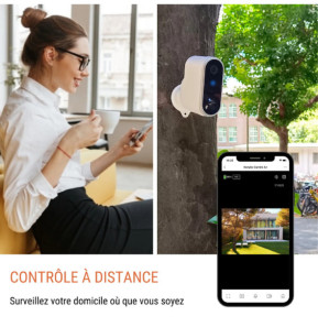 Camini Air 2 Solar - Caméra Wi-Fi d’extérieur sans fil avec panneau solaire