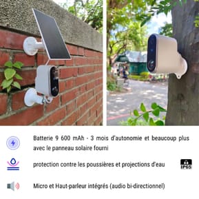Camini Air 2 Solar - Caméra Wi-Fi d’extérieur sans fil avec panneau solaire — image 4