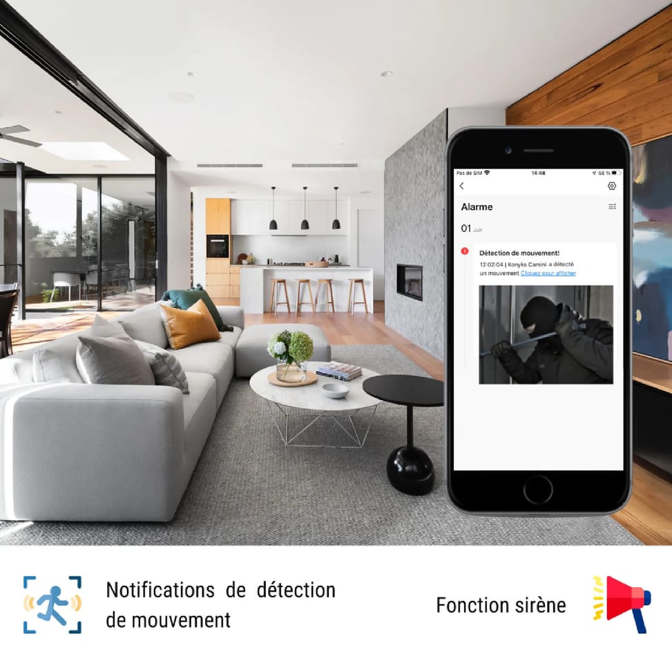 Konyks Camini Care 2 - Caméra de Surveillance intérieure WiFi — image 4