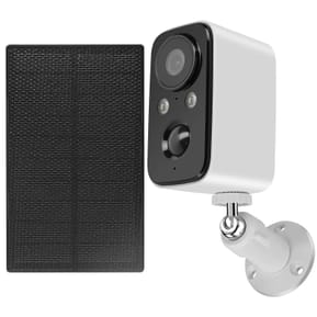 LinQ Caméra de surveillance avec Panneau solaire 1.5W Détection PIR Mode nocturne Rotatif Étanche IP65 — image 2