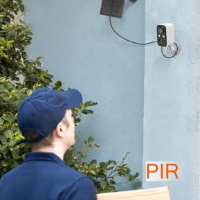 LinQ Caméra de surveillance avec Panneau solaire 1.5W Détection PIR Mode nocturne Rotatif Étanche IP65 — image 4
