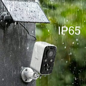 LinQ Caméra de surveillance avec Panneau solaire 1.5W Détection PIR Mode nocturne Rotatif Étanche IP65 — image 5