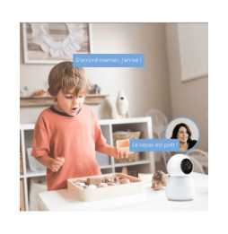 METRONIC - Caméra rotative 360° intelligente Wi-Fi intérieure