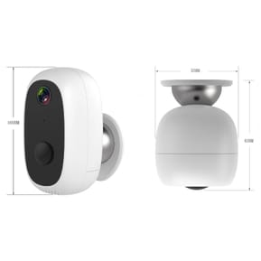 Caméra extérieure Wifi MoovE + détecteur de mouvement + vision de nuit et haut parleur - Voltman — image 3