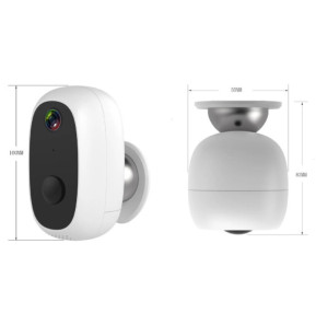 Caméra extérieure Wifi MoovE + détecteur de mouvement + vision de nuit et haut parleur - Voltman