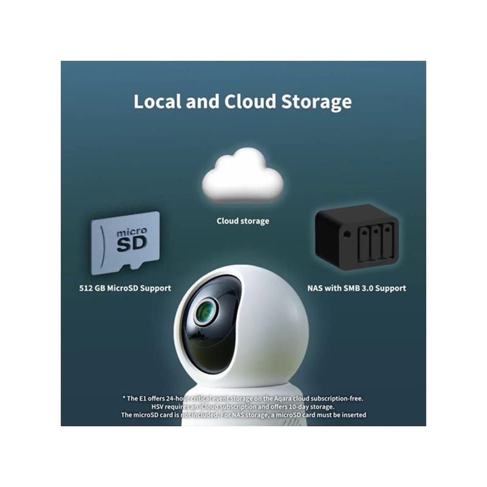 Aqara Caméra de Surveillance Modèle E1 2K avec Détection IA Blanc — image 3