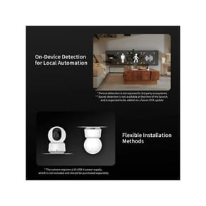 Aqara Caméra de Surveillance Modèle E1 2K avec Détection IA Blanc — image 5