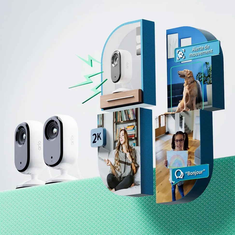 Arlo Essential 2K Indoor - Blanc (x 2) — image 2