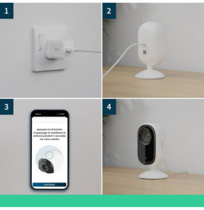 Arlo Essential 2K Indoor - Blanc (x 2)