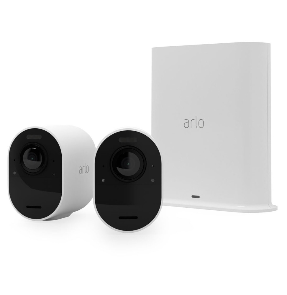 Arlo Ultra 2 Security System 2 Camera Kit - Blanc (VMS5240)