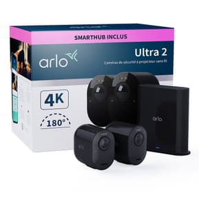 Arlo Ultra 2 Security System 2 Camera Kit - Noir (VMS5240B) — image 2