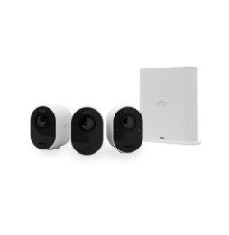 Arlo Ultra 2 Security System 3 Camera Kit - Blanc (VMS5340)