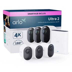 Arlo Ultra 2 Security System 3 Camera Kit - Blanc (VMS5340) — image 2