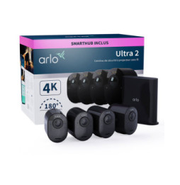 Arlo Ultra 2 Security System 4 Camera Kit - Noir (VMS5440B)