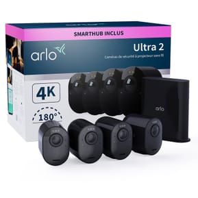 Arlo Ultra 2 Security System 4 Camera Kit - Noir (VMS5440B) — image 2