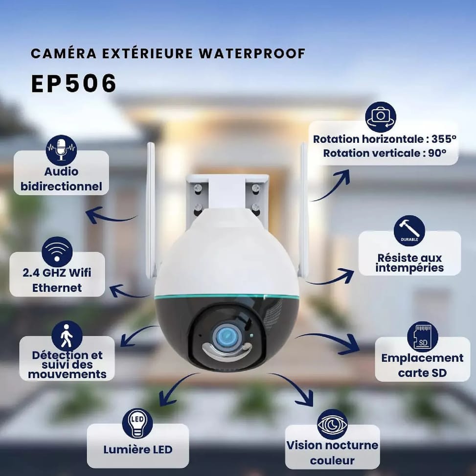 Daewoo Caméra extérieure rotative EP506 — image 2