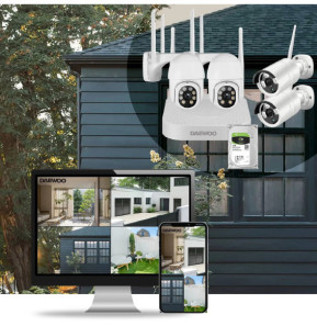 Daewoo Kit Vidéo Surveillance 8 canaux NVR504
