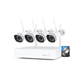 Foscam - Kit vidéosurveillance Wifi NVR 4 caméras