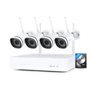 Foscam - Kit vidéosurveillance Wifi NVR 4 caméras