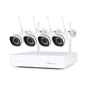 Foscam - Kit vidéosurveillance Wifi NVR 4 caméras