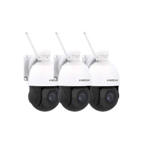 Foscam - Lot 3 Caméras IP Wi-Fi dôme PTZ 2MP -...