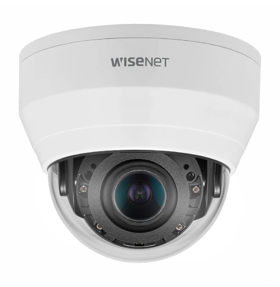 Hanwha - Caméra de surveillance Dôme IR réseau 5MP avec objectif varifocal motorisé QND-8080R