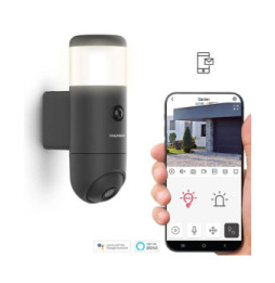 Thomson - Caméra motorisée extérieure avec lampe intégrée