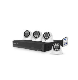 Foscam - Kit vidéosurveillance IP 4 caméras FNA108E-T4-2T