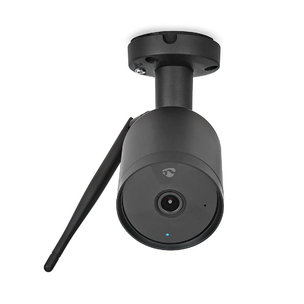 Nedis Caméra de Surveillance Extérieur Full HD 1080p WIFICO40CBK avec Antenne Wi-Fi Noir — image 3