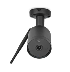 Nedis Caméra de Surveillance Extérieur Full HD 1080p WIFICO40CBK avec Antenne Wi-Fi Noir