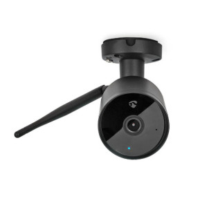 Nedis Caméra de Surveillance Extérieur Full HD 1080p WIFICO40CBK avec Antenne Wi-Fi Noir