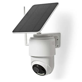 Nedis Caméra de Surveillance Extérieur Intelligente Full HD 1080p avec Panneau Solaire Blanc — image 2
