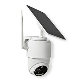 Nedis Caméra de Surveillance Extérieur Intelligente Full HD 1080p avec Panneau Solaire Blanc — image 3
