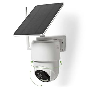 Nedis Caméra de Surveillance Extérieur Intelligente Full HD 1080p avec Panneau Solaire Blanc — image 4