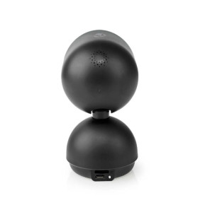 Nedis Caméra de surveillance Intelligente Full HD 1080p avec Base en Forme de Dôme Noir