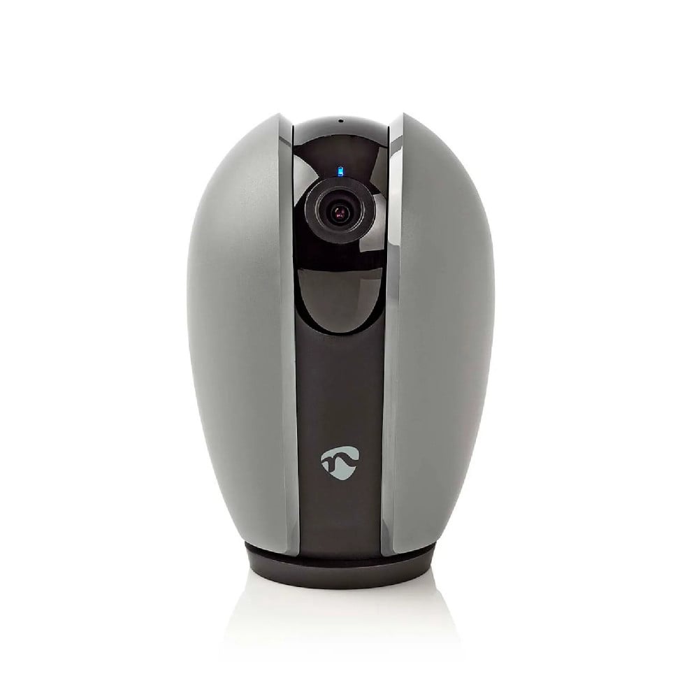 Nedis Caméra de surveillance Intelligente Full HD 1080p avec Caches Détachables Gris
