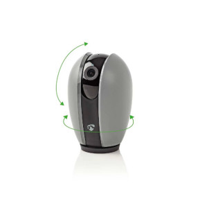 Nedis Caméra de surveillance Intelligente Full HD 1080p avec Caches Détachables Gris
