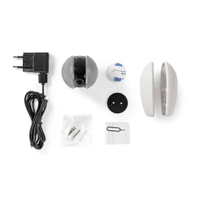 Nedis Caméra de surveillance Intelligente Full HD 1080p avec Caches Détachables Gris — image 5