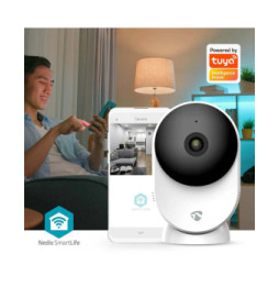 Nedis Caméra de surveillance Intérieure Intelligente 3MP Full HD 1296p SmartLife Blanc