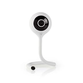 Nedis Caméra de surveillance Intérieure Intelligente Full HD 1080p Ajustable Blanc