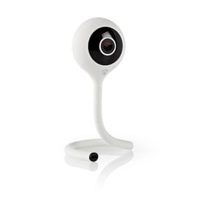 Nedis Caméra de surveillance Intérieure Intelligente Full HD 1080p Ajustable Blanc — image 3