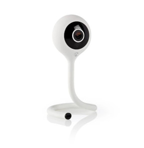Nedis Caméra de surveillance Intérieure Intelligente Full HD 1080p Ajustable Blanc
