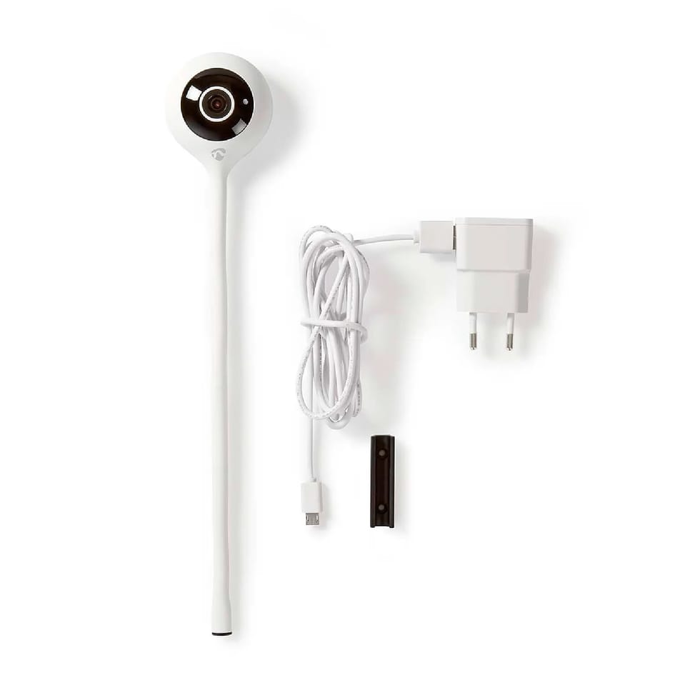 Nedis Caméra de surveillance Intérieure Intelligente Full HD 1080p Ajustable Blanc — image 5