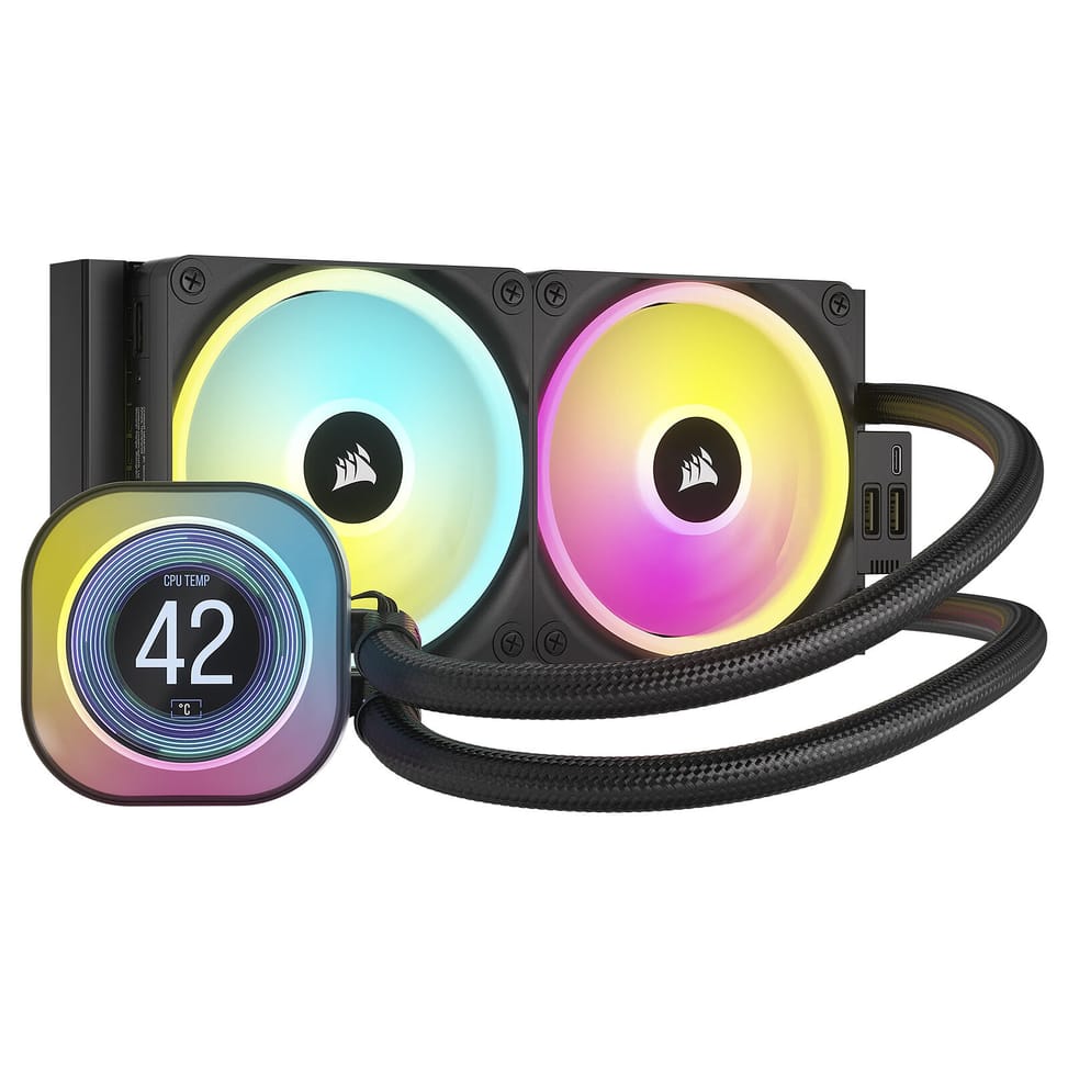 Corsair iCUE LINK H100i LCD (Noir) — image 1